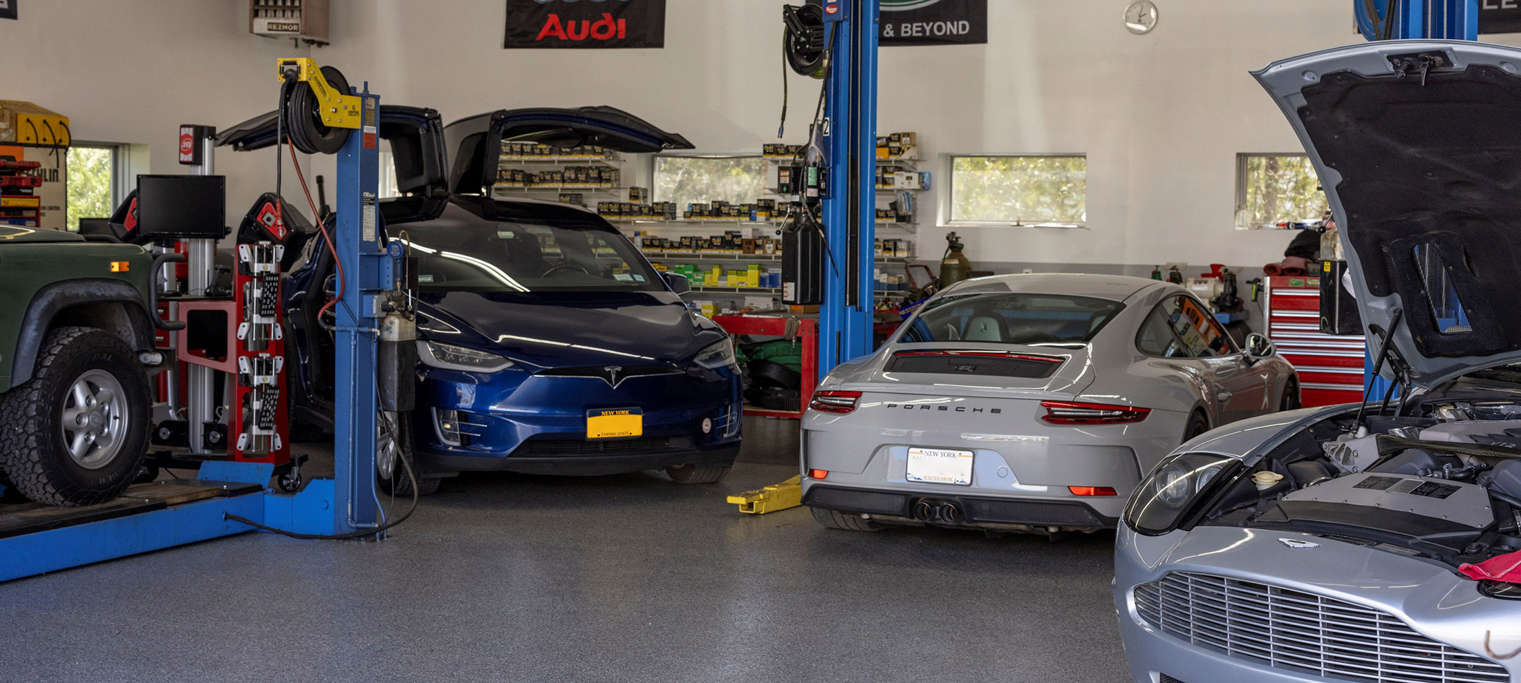 Car repair and maintenance at the Georgica Services garage